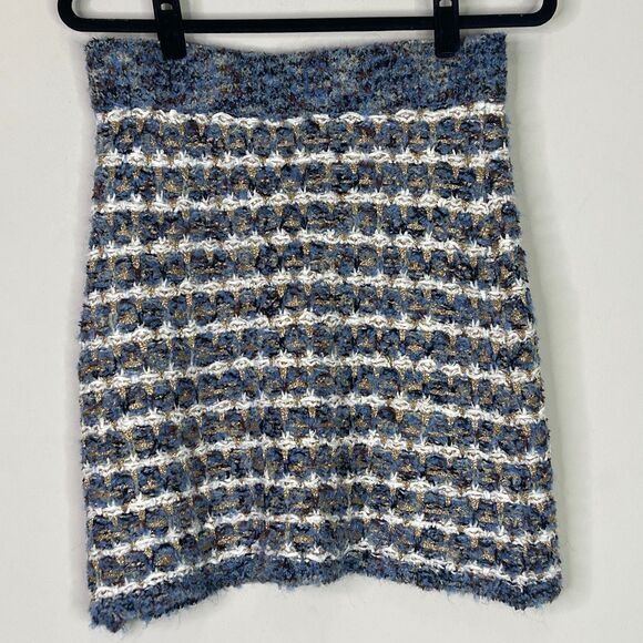 Zara Tweed Chunky Knit Mini Skirt Women's Size Medium - Picture 5 of 6